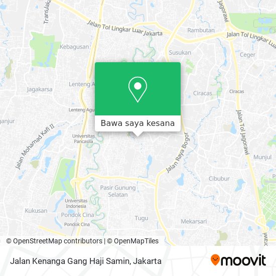 Peta Jalan Kenanga Gang Haji Samin