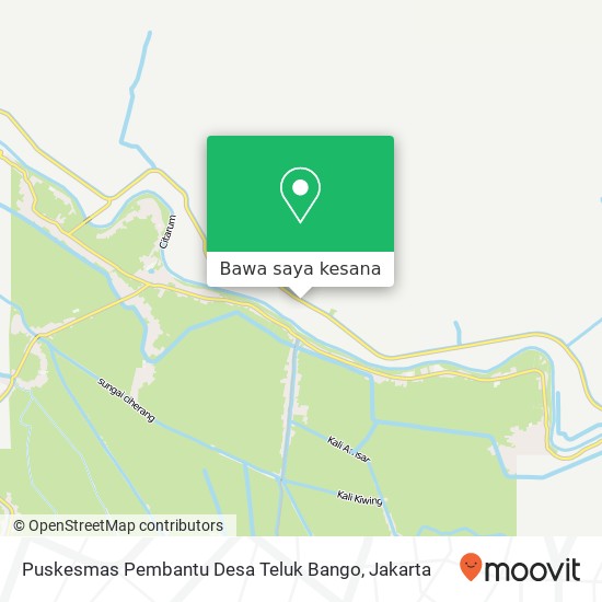 Peta Puskesmas Pembantu Desa Teluk Bango, Jalan Raya Batu Jaya