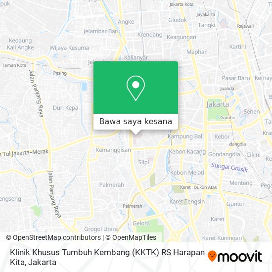 Peta Klinik Khusus Tumbuh Kembang (KKTK) RS Harapan Kita