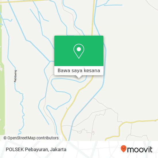 Peta POLSEK Pebayuran, Jalan Raya Pebayuran