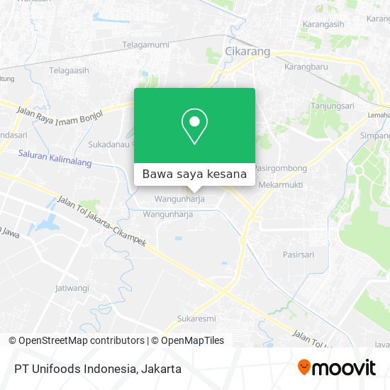 Peta PT Unifoods Indonesia