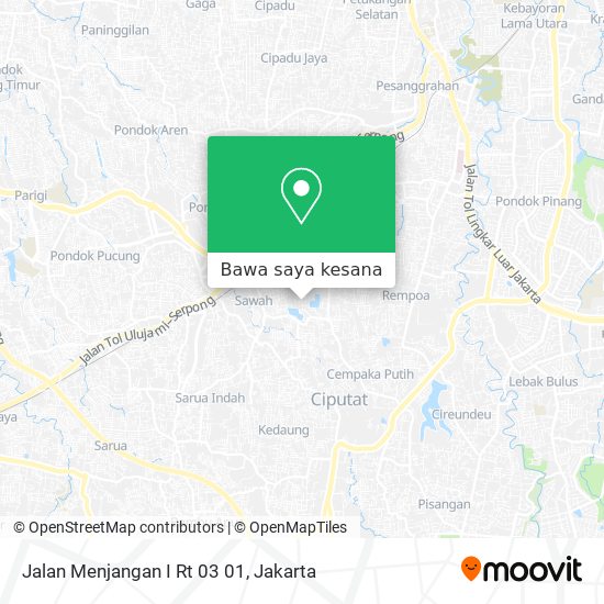 Peta Jalan Menjangan I Rt 03 01