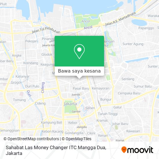 Peta Sahabat Las Money Changer ITC Mangga Dua