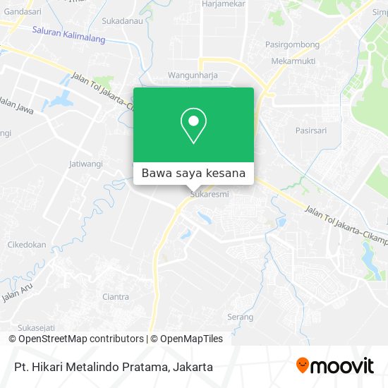 Peta Pt. Hikari Metalindo Pratama