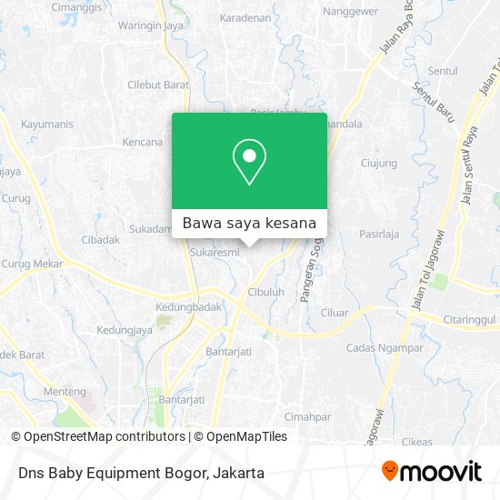 Peta Dns Baby Equipment Bogor