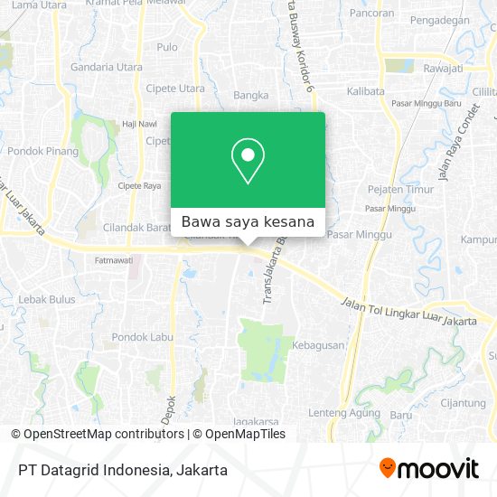 Peta PT Datagrid Indonesia