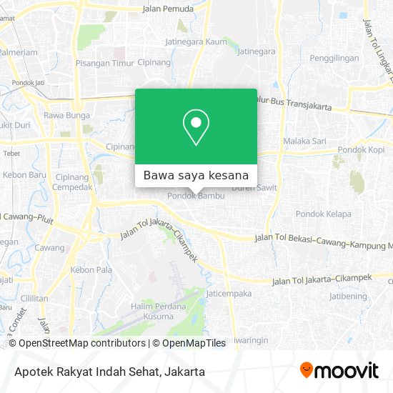 Peta Apotek Rakyat Indah Sehat