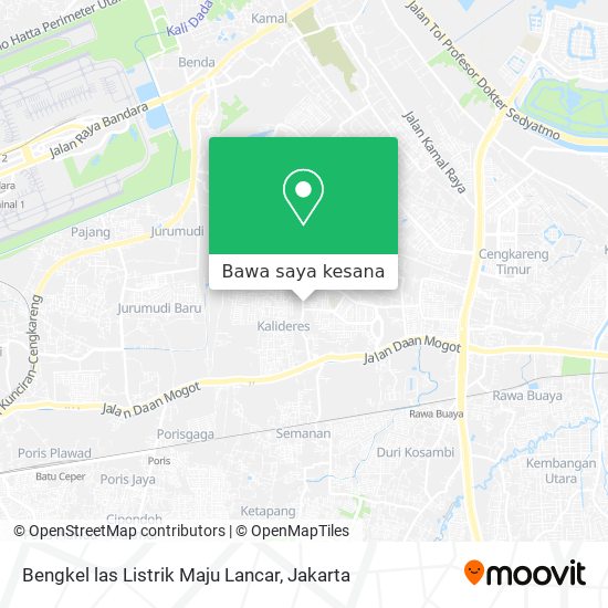 Peta Bengkel las Listrik Maju Lancar