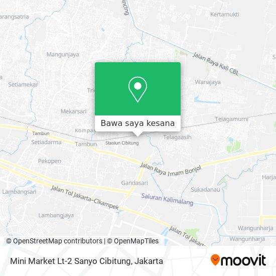 Peta Mini Market Lt-2 Sanyo Cibitung
