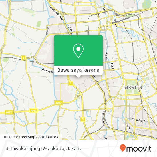 Peta Jl.tawakal ujung c9 Jakarta