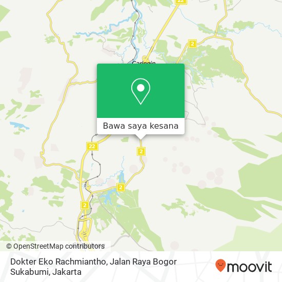 Peta Dokter Eko Rachmiantho, Jalan Raya Bogor Sukabumi