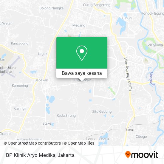 Peta BP Klinik Aryo Medika