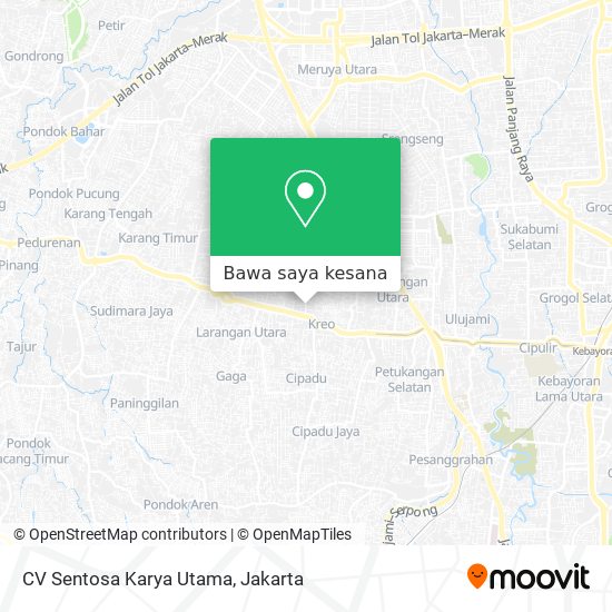 Peta CV Sentosa Karya Utama