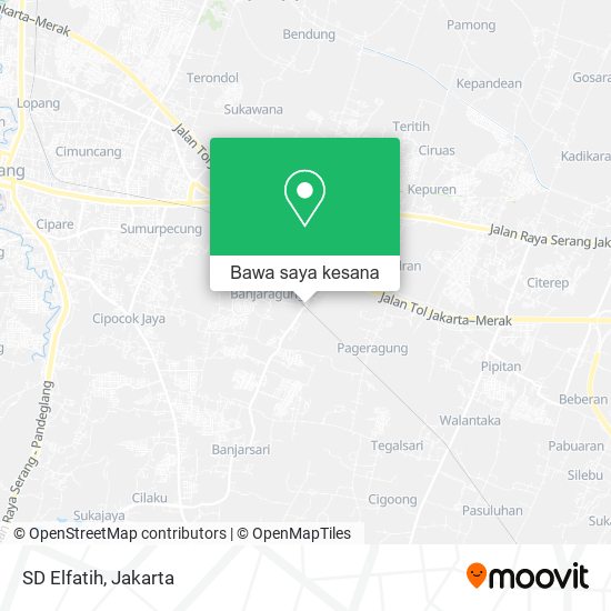 Peta SD Elfatih, Jalan Syeh Moch. Nawawi Al. Bantani