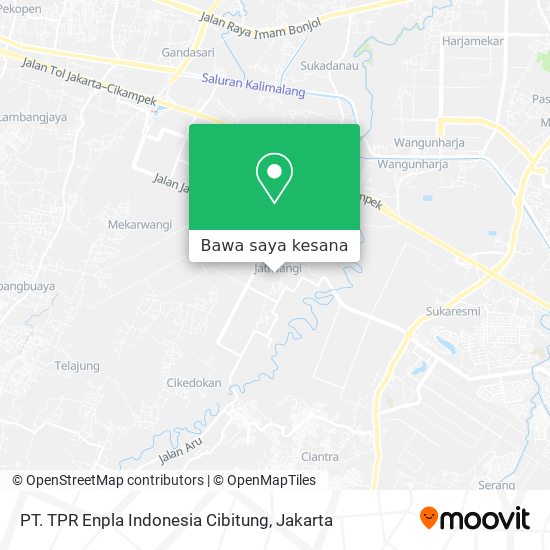 Peta PT. TPR Enpla Indonesia Cibitung