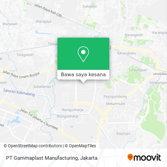 Peta PT Gammaplast Manufacturing