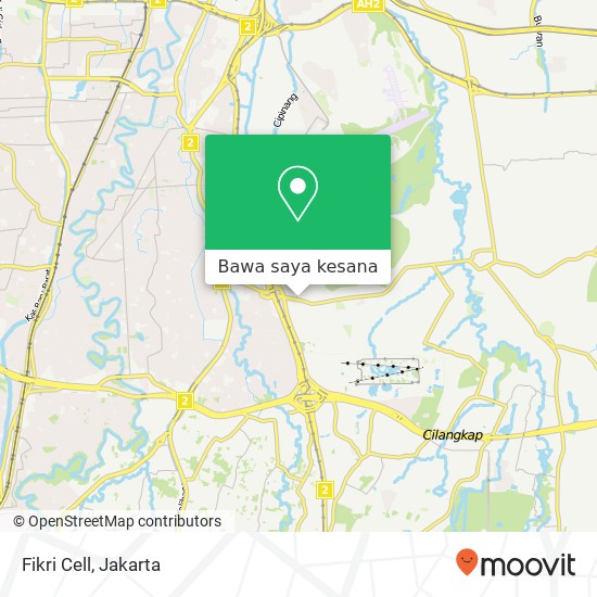 Peta Fikri Cell, Jalan Raya Pondok Gede