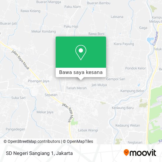 Peta SD Negeri Sangiang 1