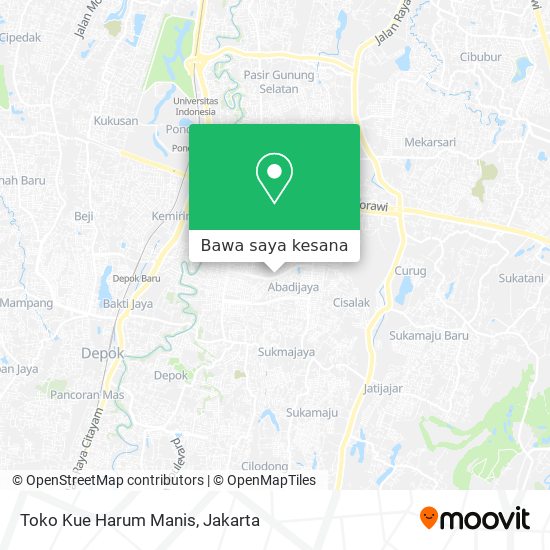 Peta Toko Kue Harum Manis