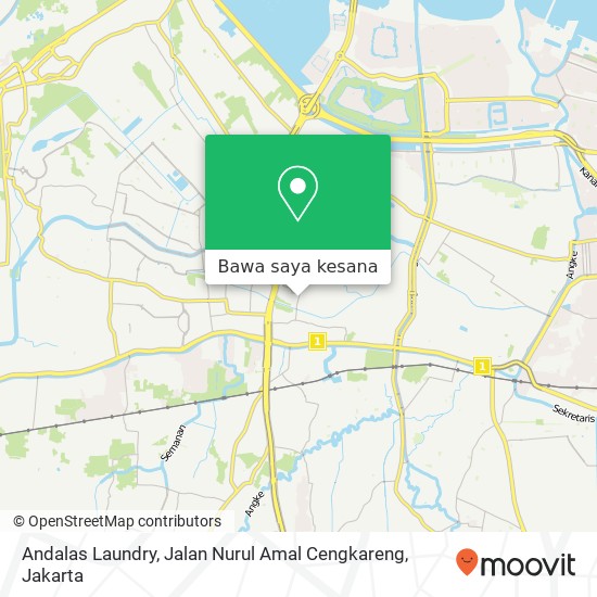 Peta Andalas Laundry, Jalan Nurul Amal Cengkareng