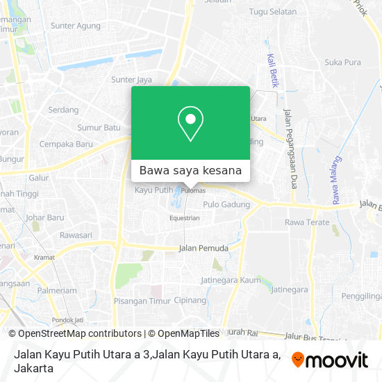 Peta Jalan Kayu Putih Utara a 3,Jalan Kayu Putih Utara a