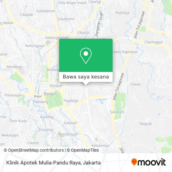Peta Klinik Apotek Mulia-Pandu Raya