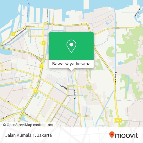 Peta Jalan Kumala 1, Koja