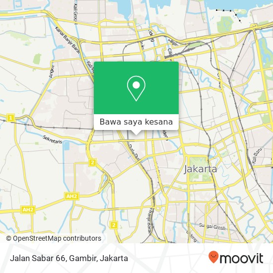 Peta Jalan Sabar 66, Gambir