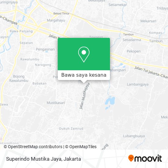 Peta Superindo Mustika Jaya