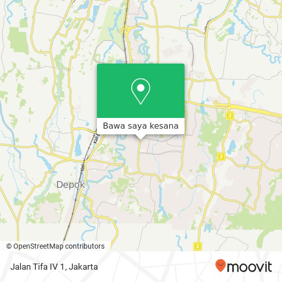 Peta Jalan Tifa IV 1, Sukma Jaya