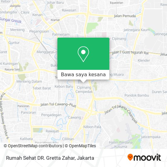 Peta Rumah Sehat DR. Gretta Zahar