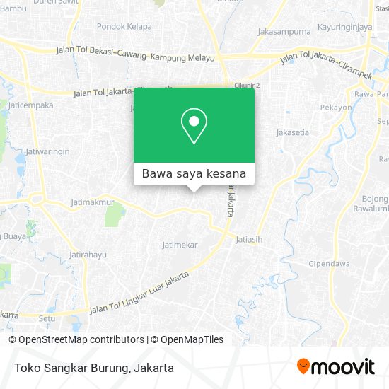 Peta Toko Sangkar Burung