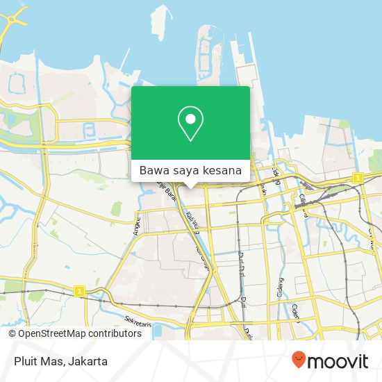Peta Pluit Mas, Jl. Raya Pluit Mas