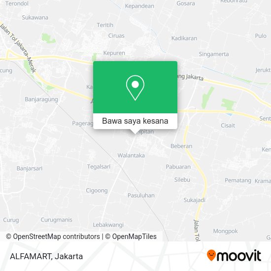 Peta ALFAMART, Jalan Raya Ciruas-Petir