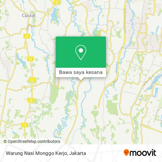 Peta Warung Nasi Monggo Kerjo