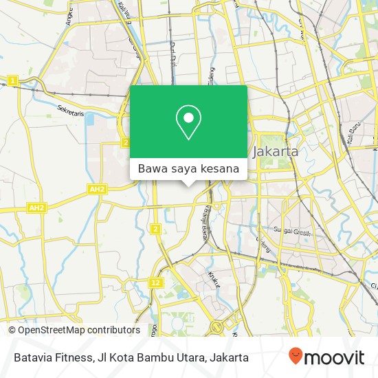 Peta Batavia Fitness, Jl Kota Bambu Utara