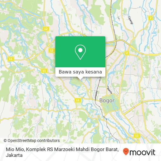 Peta Mio Mio, Komplek RS Marzoeki Mahdi Bogor Barat