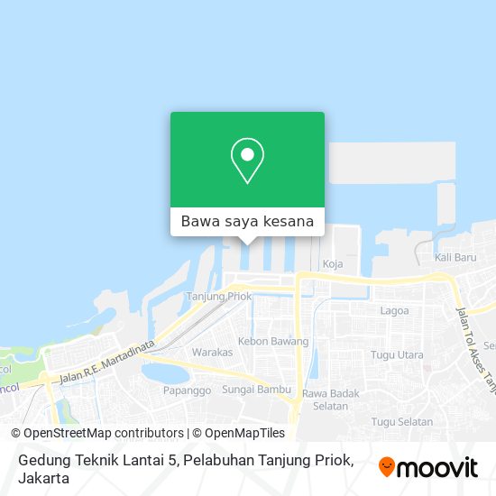 Peta Gedung Teknik Lantai 5, Pelabuhan Tanjung Priok