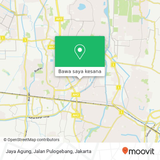 Peta Jaya Agung, Jalan Pulogebang