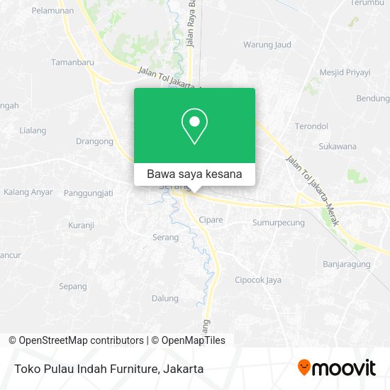 Peta Toko Pulau Indah Furniture, Jalan Veteran