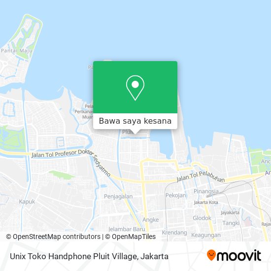 Peta Unix Toko Handphone Pluit Village