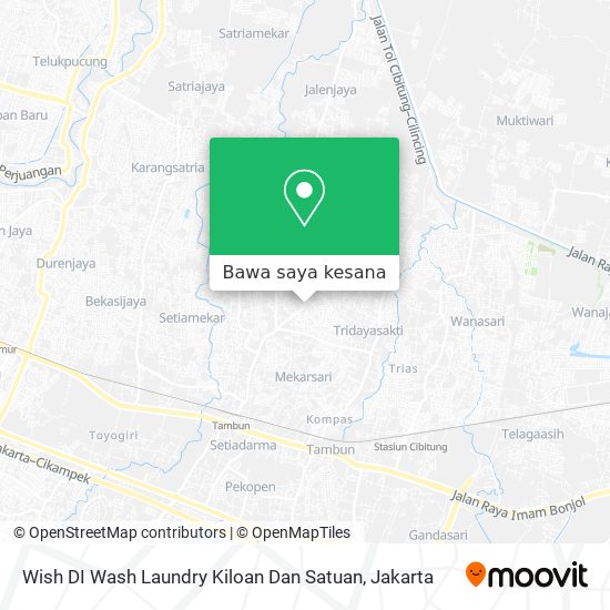 Peta Wish DI Wash Laundry Kiloan Dan Satuan