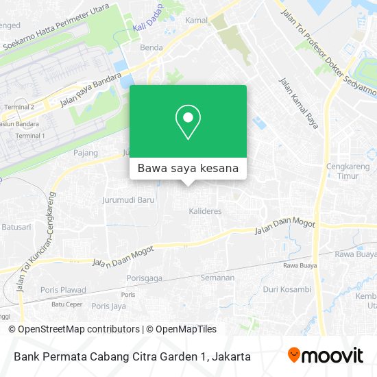 Peta Bank Permata Cabang Citra Garden 1