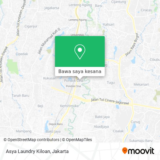 Peta Asya Laundry Kiloan