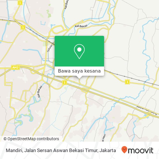 Peta Mandiri, Jalan Sersan Aswan Bekasi Timur