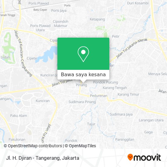 Peta Jl. H. Djiran - Tangerang