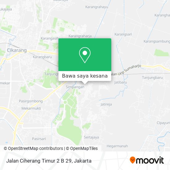 Peta Jalan Ciherang Timur 2 B 29