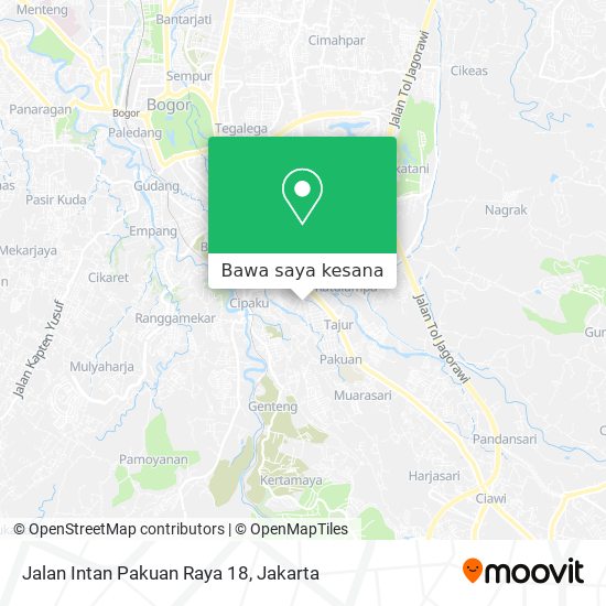 Peta Jalan Intan Pakuan Raya 18