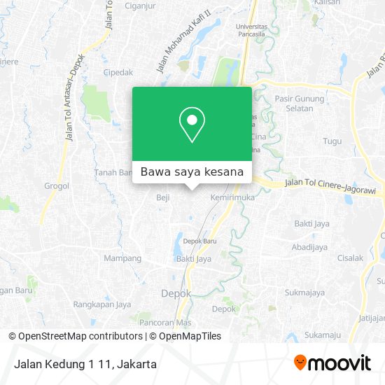 Peta Jalan Kedung 1 11