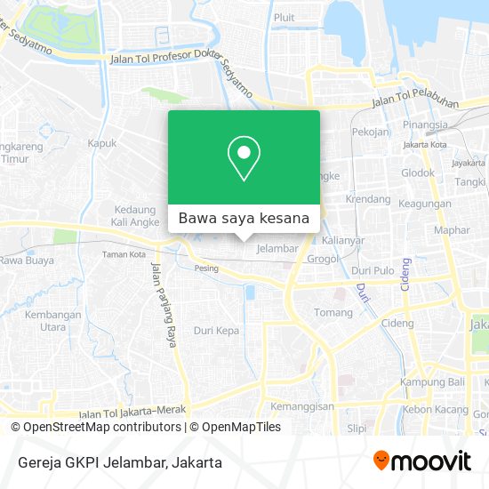 Peta Gereja GKPI Jelambar